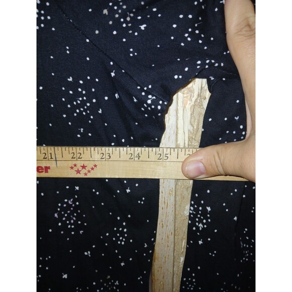 Croft & Barrow The Classic Tee Shirt Womens Plus Size 2X Black With White Spots - Picture 5 of 10